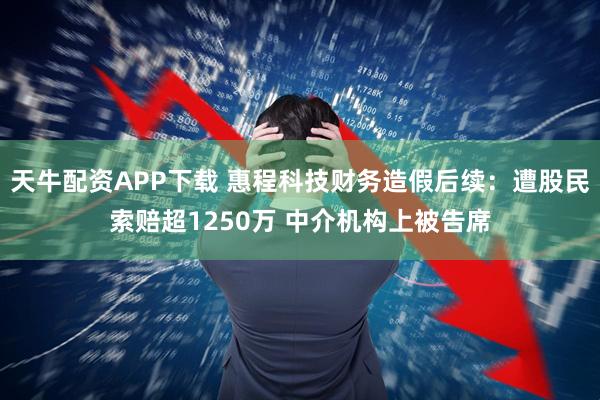 天牛配资APP下载 惠程科技财务造假后续：遭股民索赔超1250万 中介机构上被告席